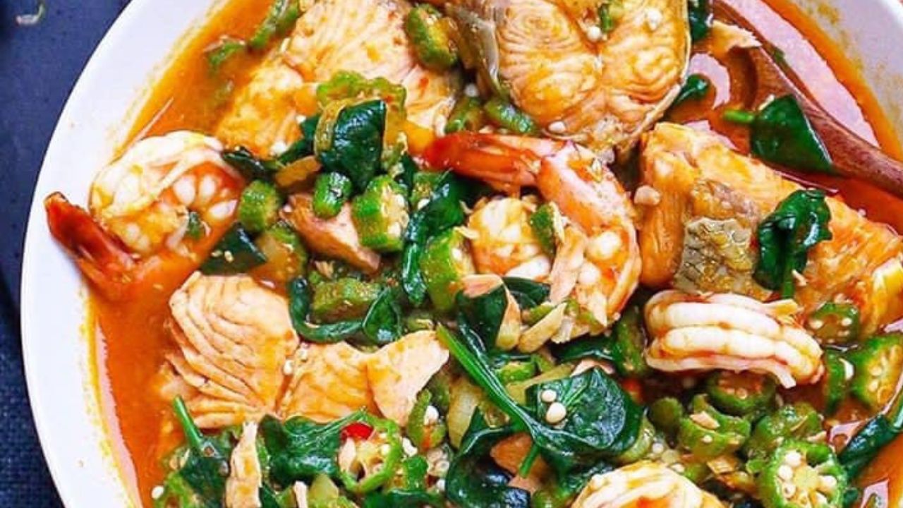 How To Cook Seafood Okra Soup My Family Pride