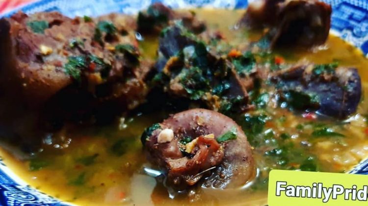 Nigerian goatmeat pepper soup