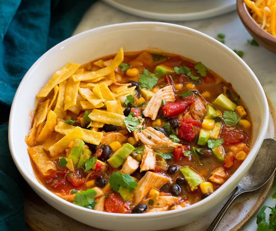 Best Chicken Tortilla Soup Recipe With Rotisserie Chicken - My Family Pride